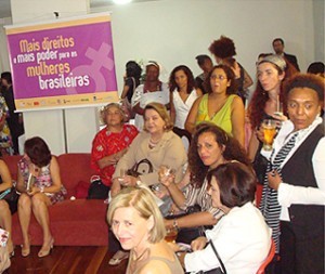 Na recepção da bancada feminina, ativistas comemoraram o aumento da participação feminina na política brasileira