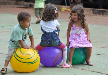 Brasilienses aproveitam o Dia da Criança no Paque da Cidade, em Brasília [fotografo]Valter Campanato/ABr [/fotografo]