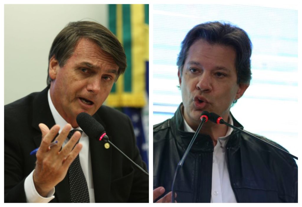 Em votos totais, Bolsonaro tem 49%, e Haddad, 36%