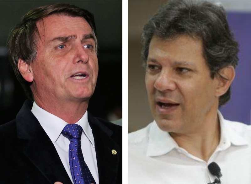 Bolsonaro deve enfrentar Fernando Haddad no segundo turno, diz Ibope