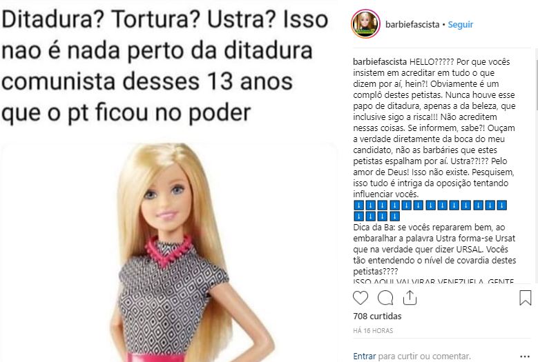 Barbie de Bem Instagram