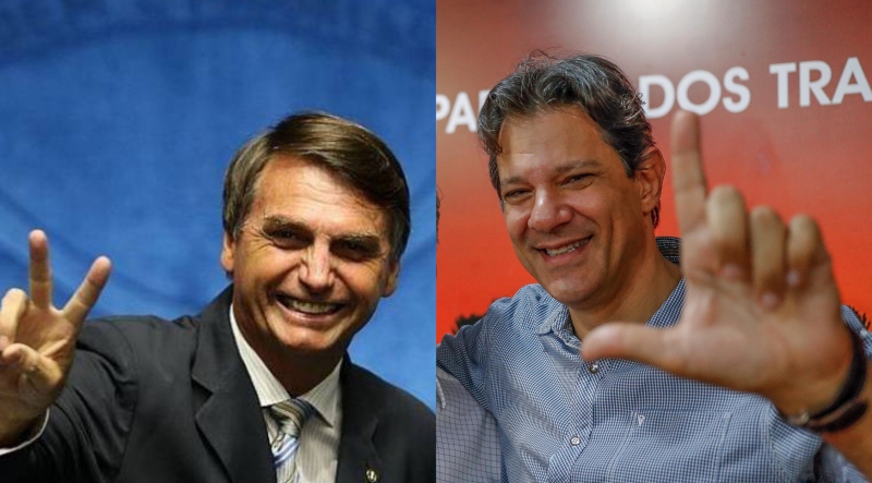 Bolsonaro e Haddad adotam estratégias diferentes com o mesmo objetivo: aumentar percentuais de votação[fotografo]Reprodução