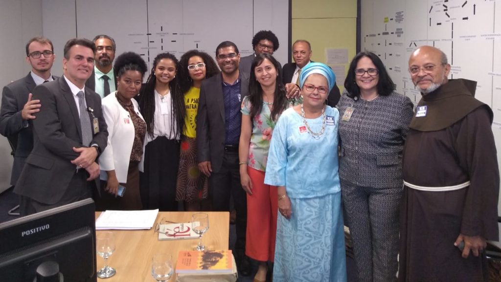 Damares Alves em reunião com lideranças do movimento negro