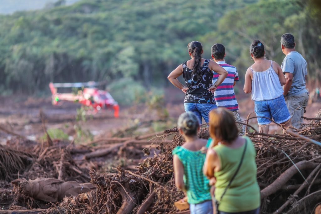 Desastre na barragem da Vale em Brumadinho, em janeiro de 2019, causou a morte de 272 pessoas e deixou um rastro de destruição. Foto: Ricardo Stuckert