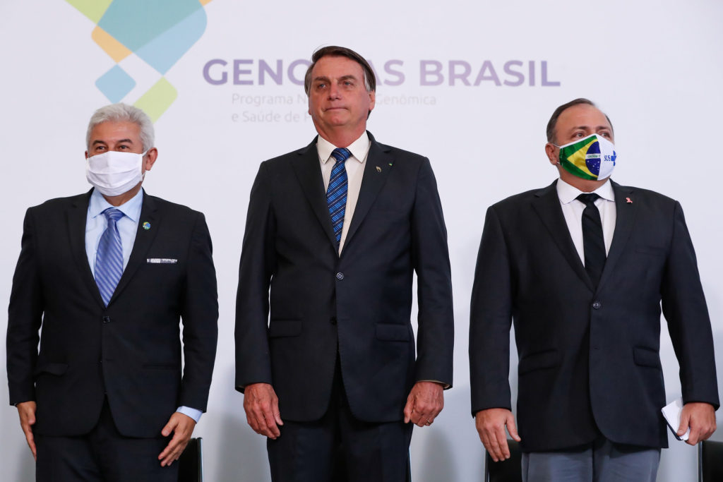 Brasília - DF, 14/10/2020) Cerimônia de Lançamento do Programa Genomas Brasil. Foto: Alan Santos/PR