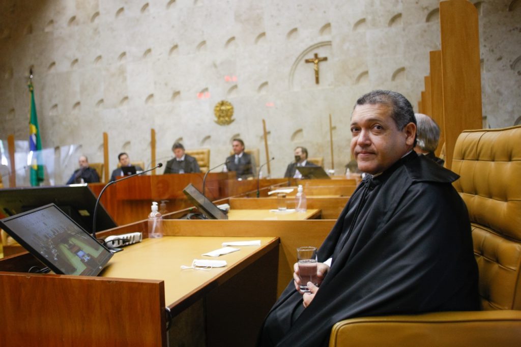 Ministro Kassio Nunes Marques apontou ressalvas à reeleição de Mai e Alcolumbre.[fotografo]Fellipe Sampaio/SCO/STF [/fotografo]. Ao vivo: juga-se a suspeição de Moro