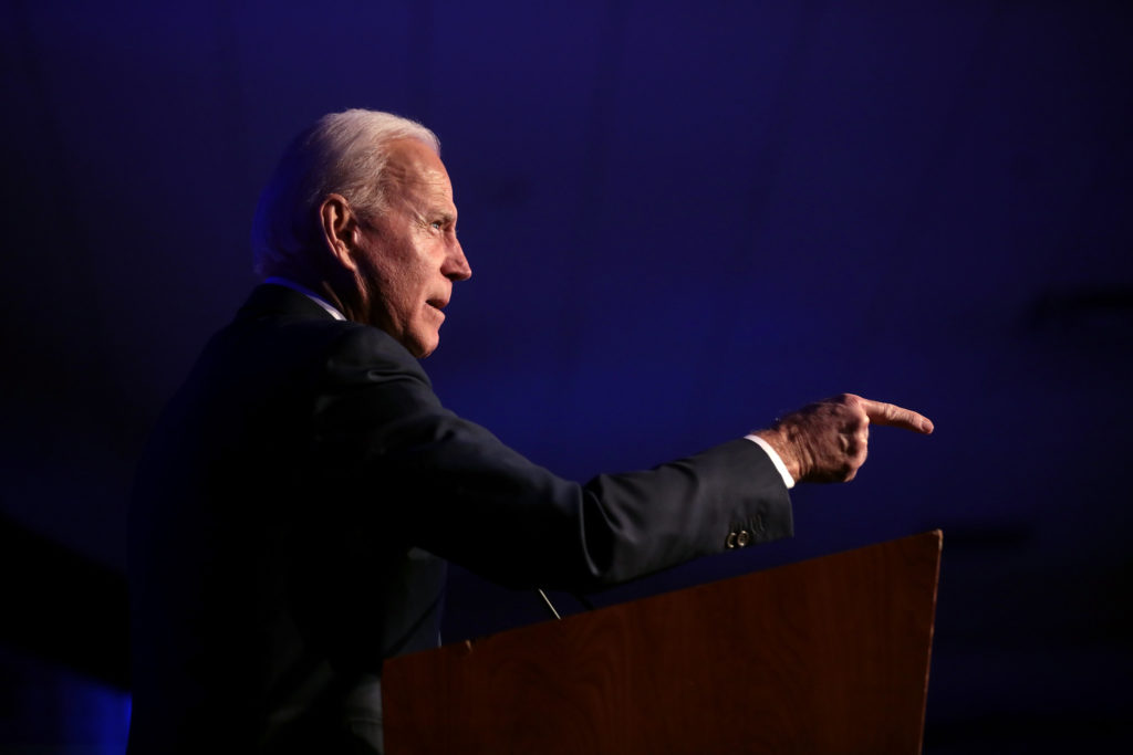Former Vice President of the United States Joe Biden speaking with attendees at the Clark County Democratic Party's 2020 Kick Off to Caucus Gala at the Tropicana Las Vegas in Las Vegas, Nevada. Please attribute to Gage Skidmore if used elsewhere.