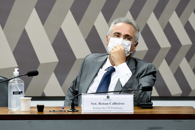 O relator da CPI da Covid, senador Renan Calheiros [fotografo]Jefferson Rudy/Agência Senado [/fotografo]