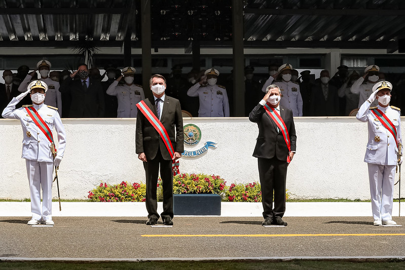 (Brasília- DF, 09/04/2021) Cerimônia de Transmissão do Comando da Marinha ao Almirante de Esquadra Almir Garnier Santos. Forças Armadas. Foto: Marcos Corrêa/PR