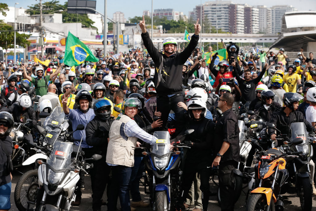 (Rio de Janeiro - RJ, 23/05/2021) Presidente da República, Jair Bolsonaro durante passeio de moto na cidade do Rio de Janeiro. Foto: Alan Santos/PR