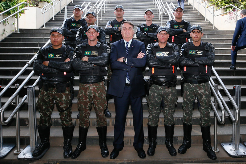 O presidente da República, Jair Bolsonaro na solenidade de Passagem do Comando Militar do Sudeste[fotografo] Isac Nóbrega/PR[/fotografo]