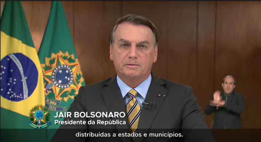 Bolsonaro, durante discurso nesta quarta-feira (2/6) [fotografo]TV Brasil[/fotografo]