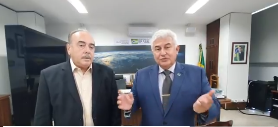 Lattes / O presidente do CNPq, Evaldo Ferreira Vilela, e o ministro Marcos Pontes [fotografo]Twitter/Reprodução[/fotografo]