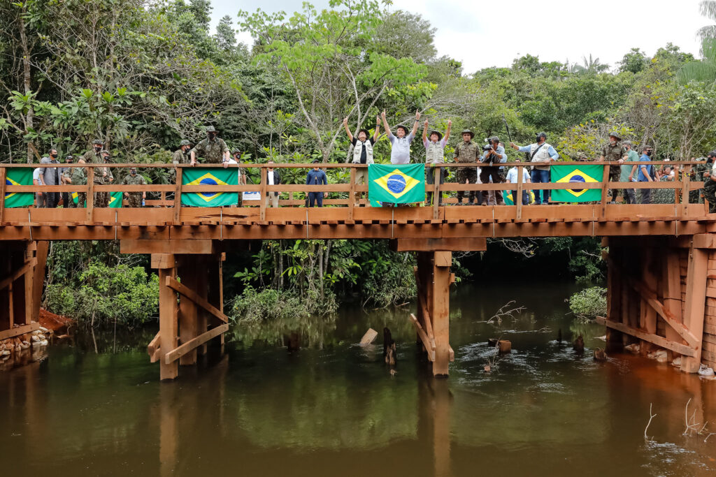 (São Gabriel da Cachoeira - AM, 27/05/2021) Ato alusivo à inauguração da ponte Rodrigo e Cibele em São Gabriel da Cachoeira - AM. Foto: Isac Nóbrega/PR