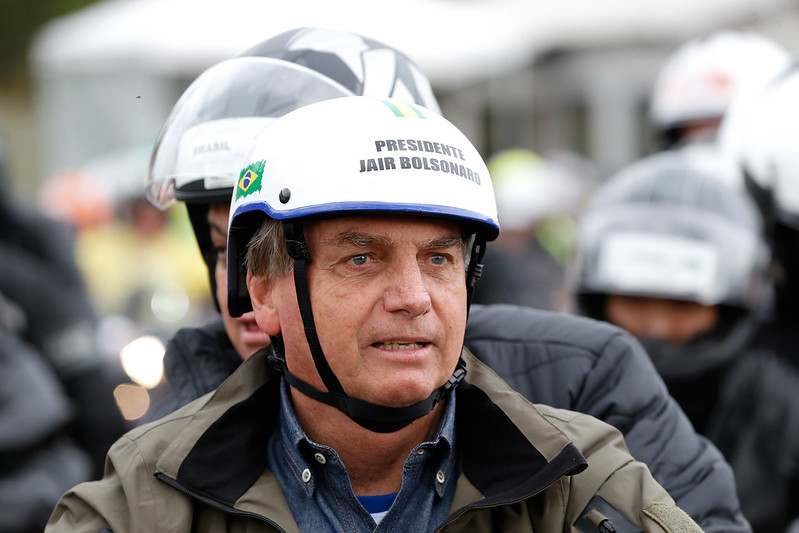 O presidente Jair Bolsonaro em motociata [fotografo]Alan Santos/PR[/fotografo]