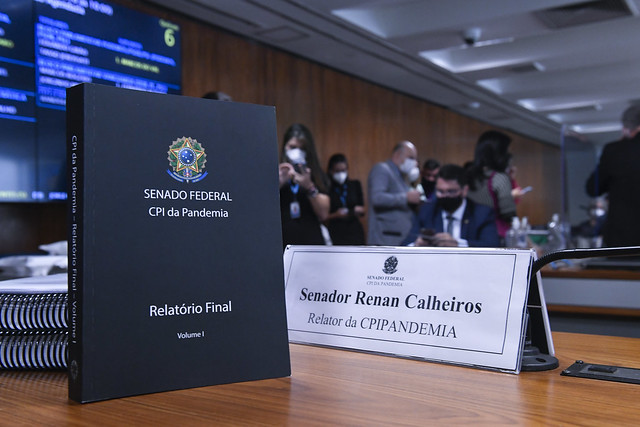 Relatório final da CPI da Covid tem mais de 1 mil páginas. Foto: Edilson Rodrigues/Agência Senado