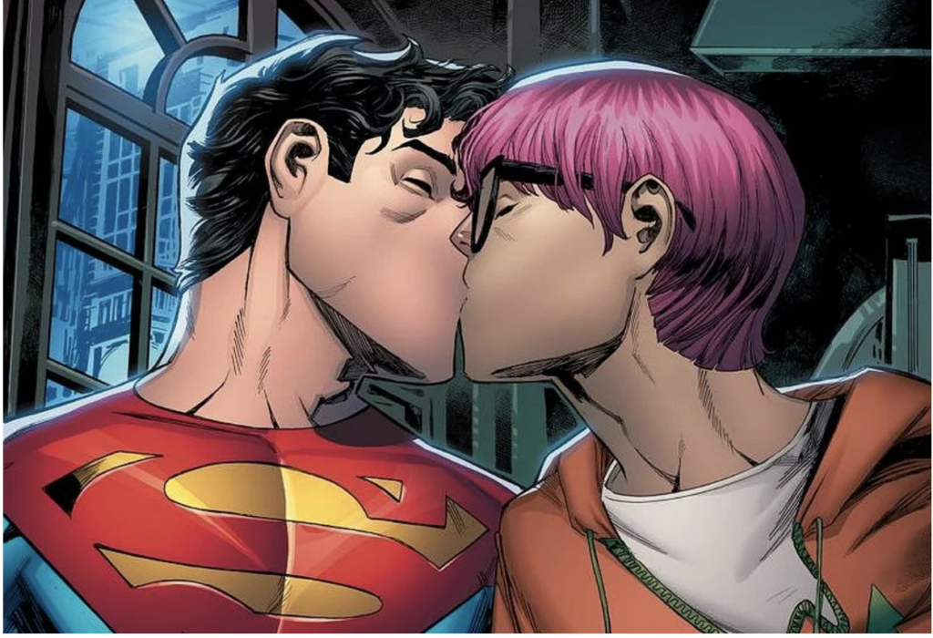 O personagem Superman revelou-se como bissexual em edição recente de sua história em quadrinhos. Foto: DC Comics