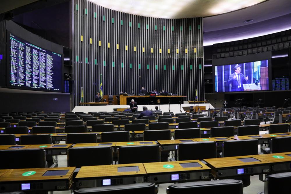 Plenário da Câmara, durante Foto: Najara Araújo/Câmara dos Deputadosvotação da PEC 5/2021. a PEC do CNMP