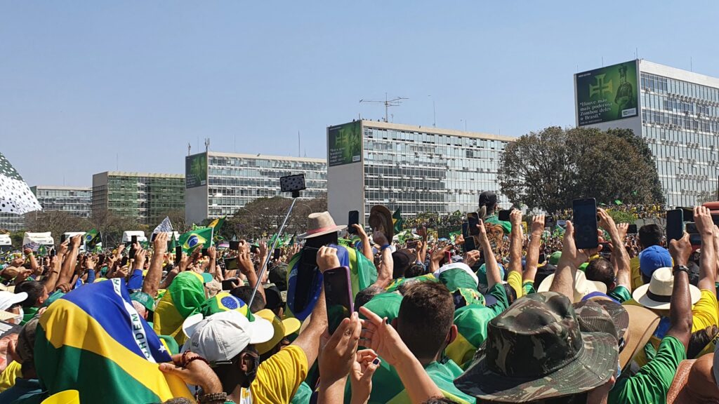 Na véspera dos desfiles de Sete de Setembro, diversos líderes do governo no Congresso Nacional já anunciam sua presença nas manifestações. Foto: Guilherme Mendes