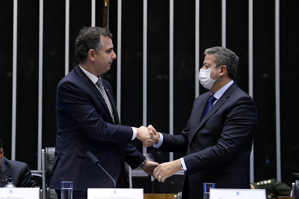 No Congresso, Rodrigo Pacheco e Arthur Lira afinam discursos para manter pagamento de emendas do relator. Foto: Pedro França/Agência Senado
