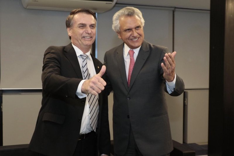 Jair Bolsonaro e Ronaldo Caiado