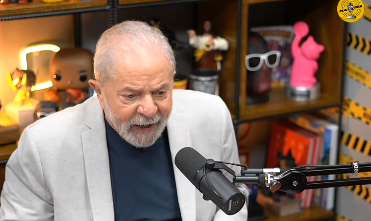 O ex-presidente Lula (PT), em entrevista ao podcast "Podpah". Foto: Podpah via YouTube