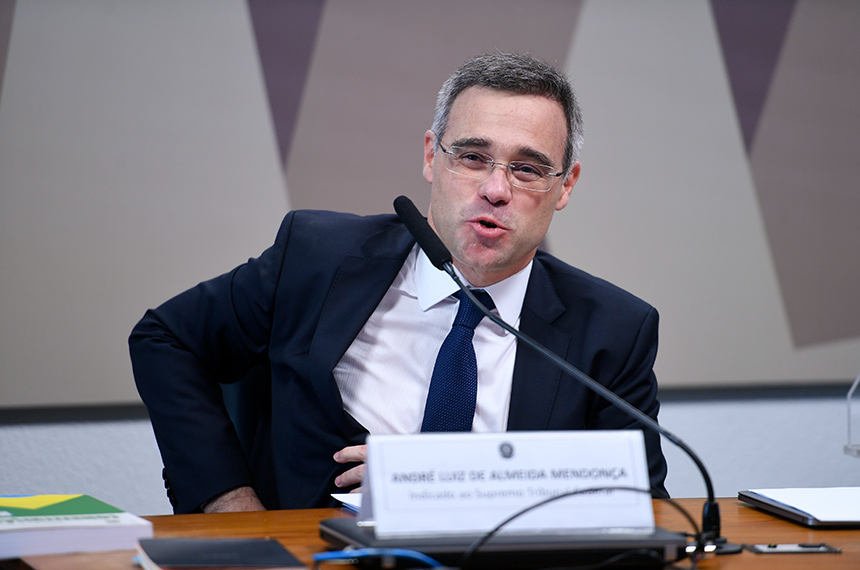 André Mendonça é sabatinado por senadores. Foto: Edilson Rodrigues/Agência Senado