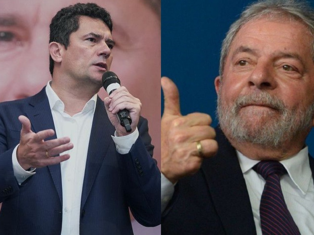 Para o presidente Lula, Moro está armando alguma narrativa para se beneficiar. O presidente desconfia da juíza que determinou operação da PF. Foto: José Cruz/Agência Brasil e Saulo Rolim/Podemos