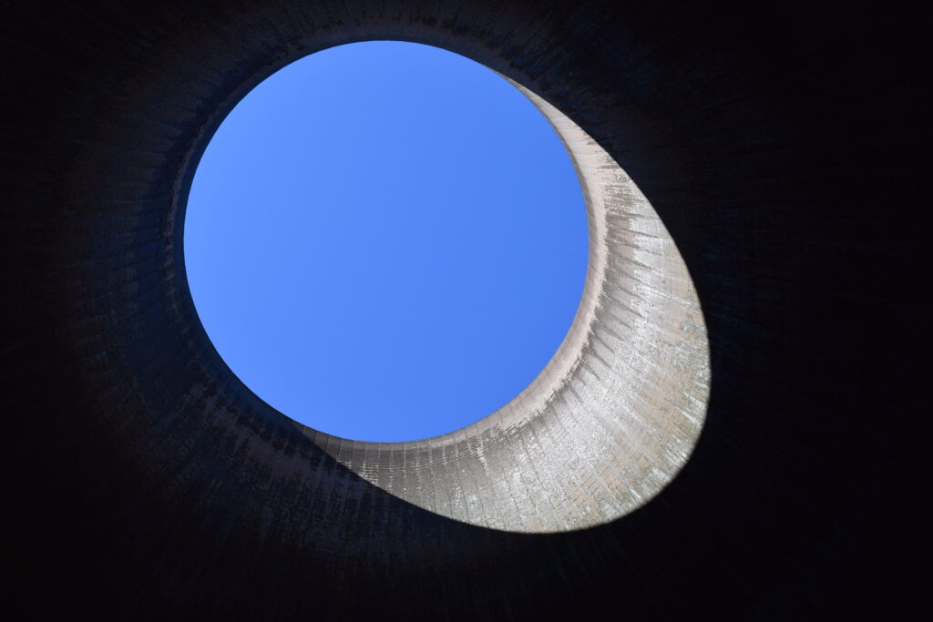 Por dentro da torre da usina Nuclear de Perry, em Ohio, nos Estados Unidos. Foto: First Energy Corp. via Flickr