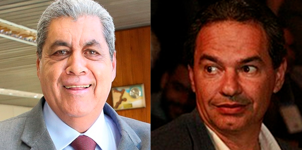 O ex-governador Puccinelli e o prefeito Marquinhos Trad. Fotos Wikimedia Commons