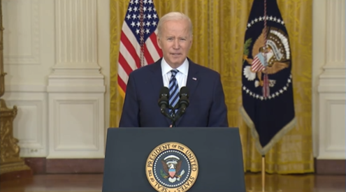 Presidente dos Estados Unidos, Joe Biden anunciou sanções econômicas à Rússia. Foto: reprodução/Twitter