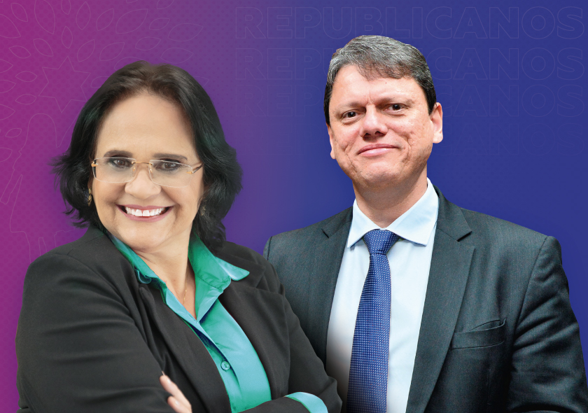 Partido de Tarcísio de Freitas e Damares Alves, Republicanos optou pela neutralidade a partir de 2023. Foto: Reprodução/Republicanos