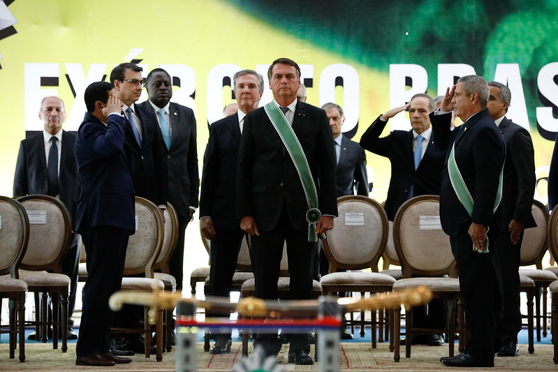 Presidente Jair Bolsonaro durante Passagem de Comando do Exército. Foto: Alan Santos/PR