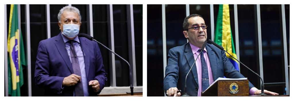 Deputado Elias Vaz e senador Jorge Kajuru denunciaram superamento no ano passado. Foto: Maryanna Oliveira/Câmara dos Deputados e Agência Senado