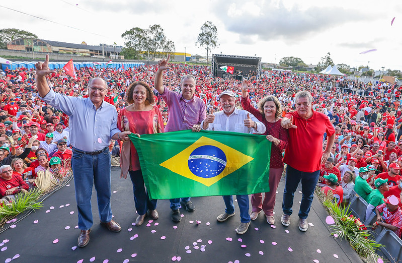 Lula em Garanhuns em Ato Político com Alckmin, Danilo Cabral e Teresa Leitão. Foto: Ricardo Stuckert