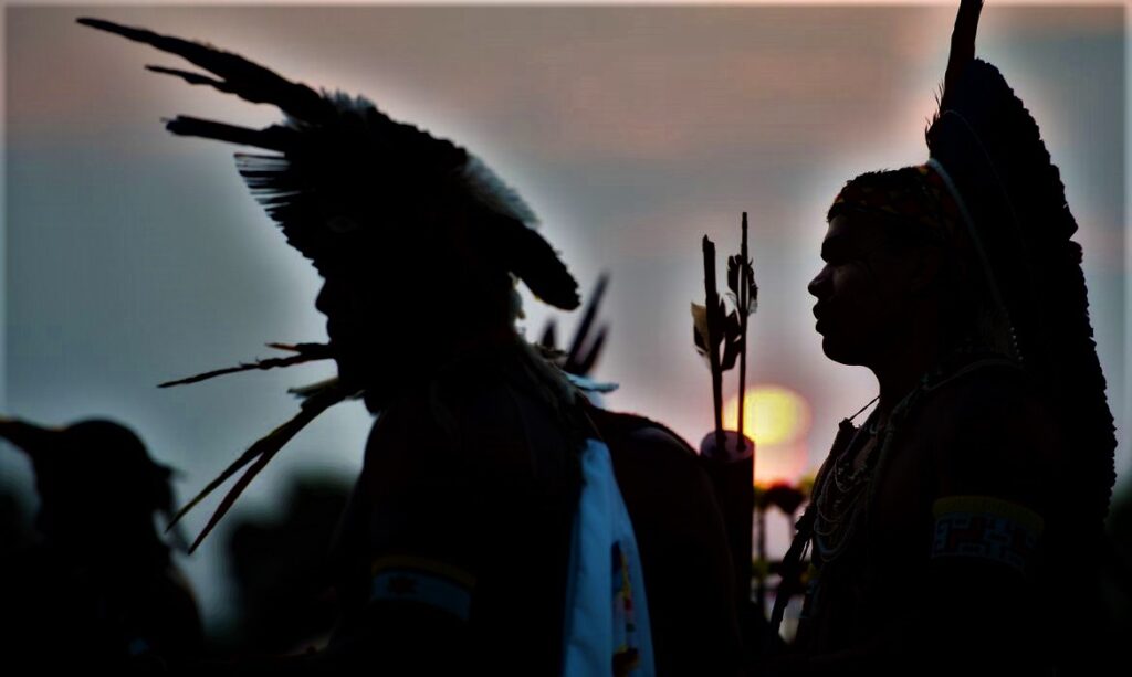 A Articulação dos Povos Indígenas do Brasil apresentou a Campanha Indígena, composta por 30 candidaturas de representantes indígenas. Foto: Marcelo Camargo/Agência Brasil.