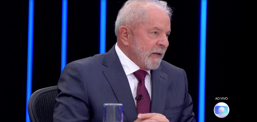Ex-presidente Lula (PT) aproveitou entrevista no JN para criticar gestão de Bolsonaro. Foto: Reprodução