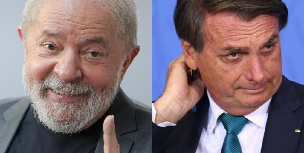 Pesquisa do Ipec indica manutenção das intenções de voto de Lula e Bolsonaro, preservando vantagem do petista. Foto: Reprodução