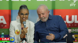 Ex-ministra do Meio Ambiente e candidata a deputada federal, Marina Silva (Rede-SP) manifestou apoio à candidatura do ex-presidente Lula (PT). Foto: Reprodução/YouTube