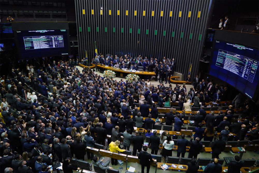 Governo quer adiantar em um dia a votação do PL das Fake News, originalmente prevista para quarta-feira (26). Foto: Pablo Valadares/Ag. Câmara