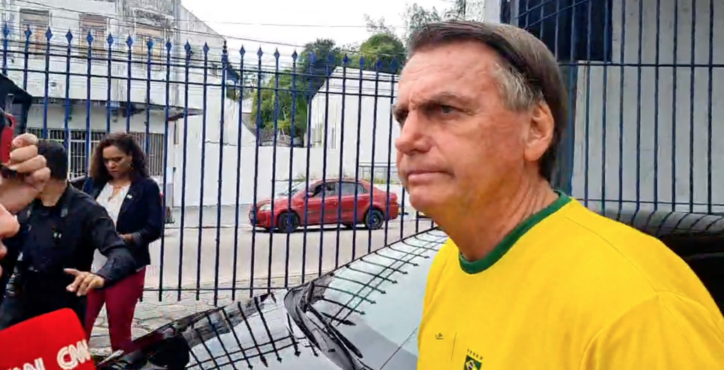 A manifestação de Bolsonaro e apoiadores está prevista para começar às 15h, e será transmitida ao vivo pelo Congresso em Foco. Foto: Reprodução/Facebook
