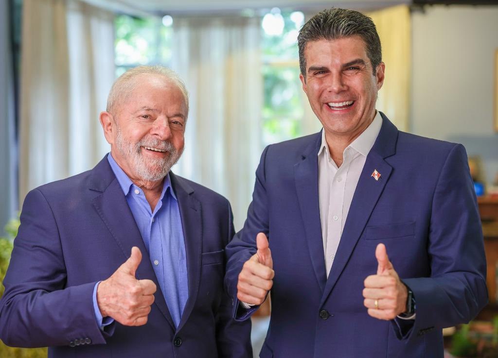 O ex-presidente Lula (PT) anunciou na manhã desta quarta-feira (5) que terá o apoio de Helder Barbalho (MDB), governador reeleito do Pará. Foto: Ricardo Stuckert
