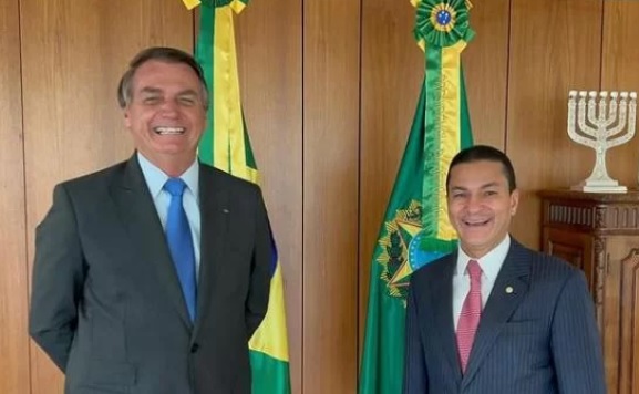 Bolsonaro e o presidente do Republicanos, Marcos Pereira. Foto: Instagram