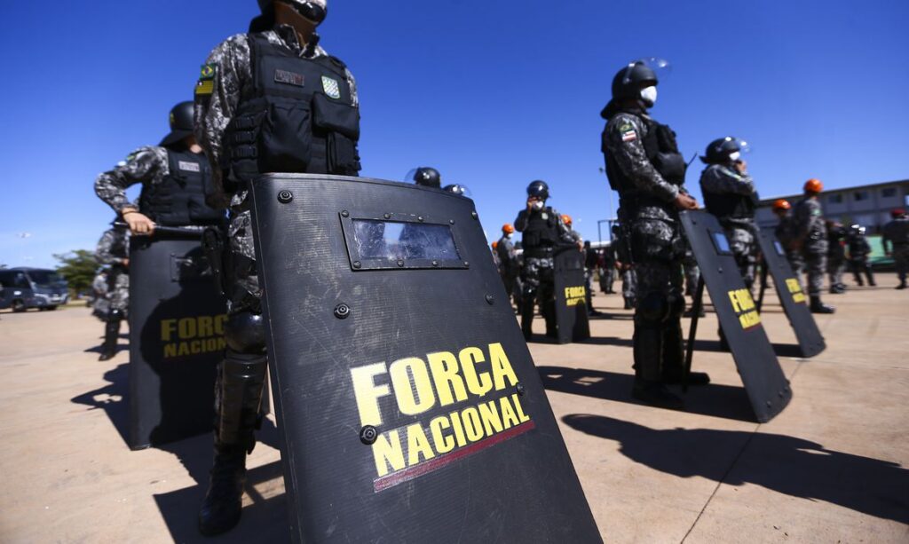 O ministro da Justiça e Segurança Pública Flávio Dino prorrogou o uso da Força Nacional em Brasília (DF) por mais 15 dias. Foto: Marcelo Camargo/Agência Brasil