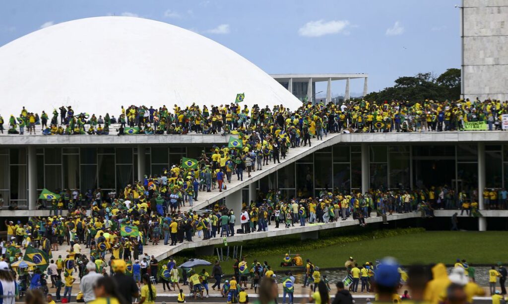 Bolsonaristas invadiram Congresso, Planalto e STF em 8 de janeiro. Foto: Marcelo Camargo/Agência Brasil