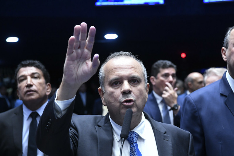 Líder da oposição no Senado, Rogério Marinho foi condenado pela contratação de funcionários fantasmas em seus mandatos como vereador em RN. Foto: Geraldo Magela/Ag. Senado