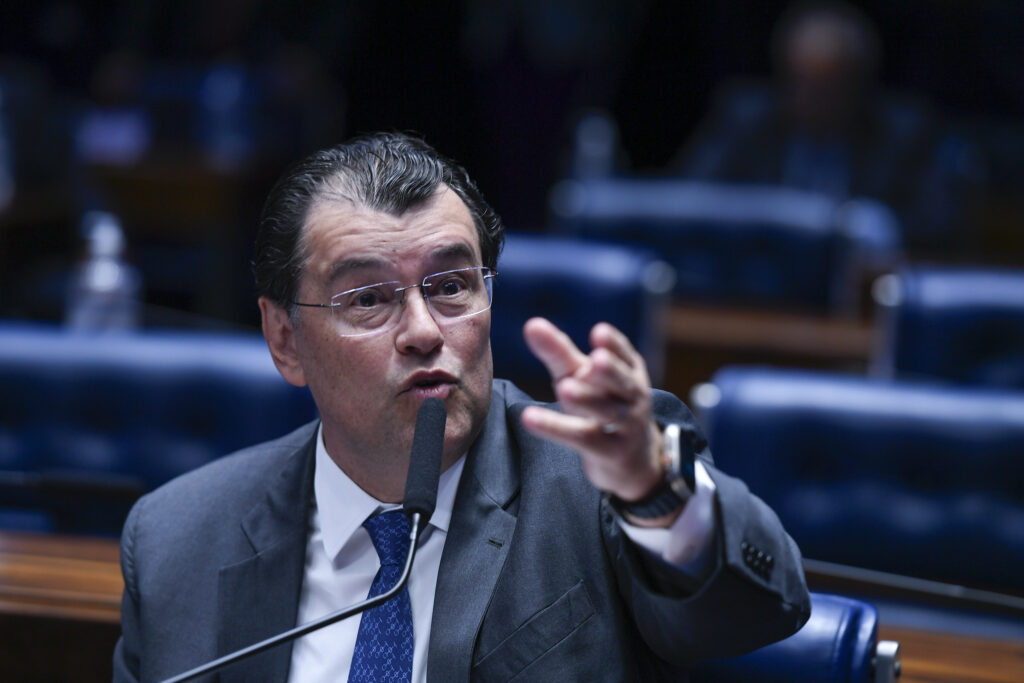 Eduardo Braga, relator da reforma tributária. Foto: Edilson Rodrigues/Agência Senado