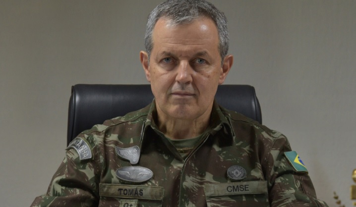 General Tomas Paiva afirmou que deseja fortalecer a imagem do Exército como uma “instituição de Estado, apolítica e apartidária”. Foto: Comando Militar do Sudeste