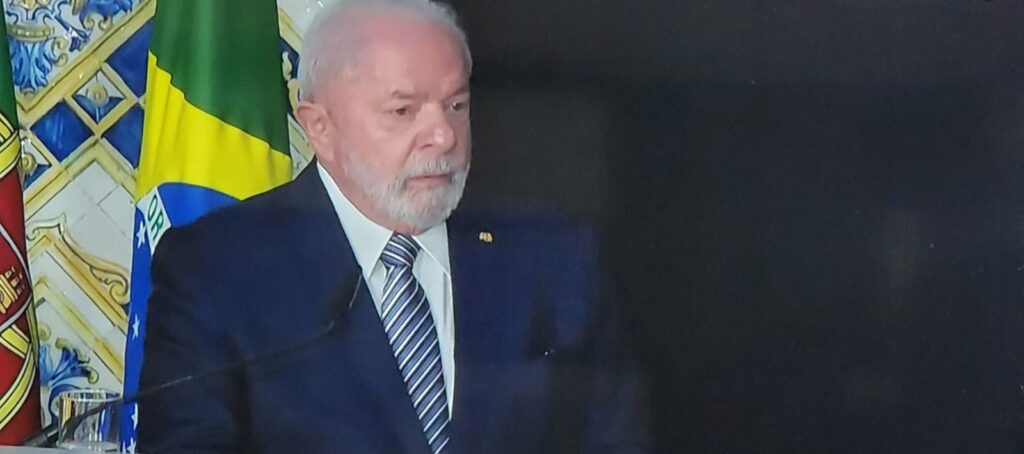 Lula prestou declaração ao lado do presidente de Portugal. Foto: Reprodução