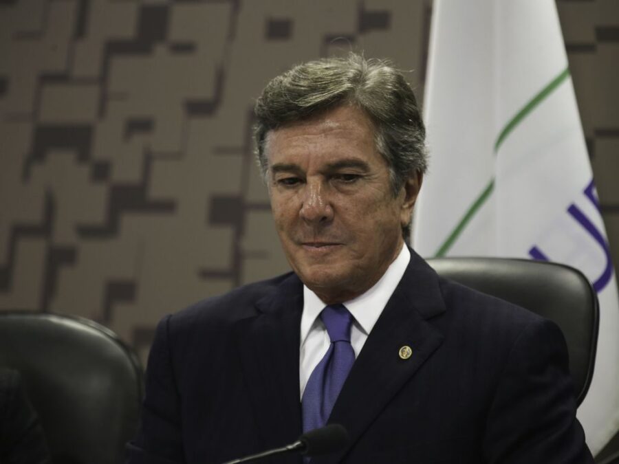 Fernando Collor em 2017, quando era senador. Foto: Fabio Rodrigues Pozzebom/Agência Brasil